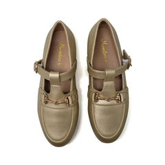 Mamelina gold chain t-strap mary jane 186839 - t-stap