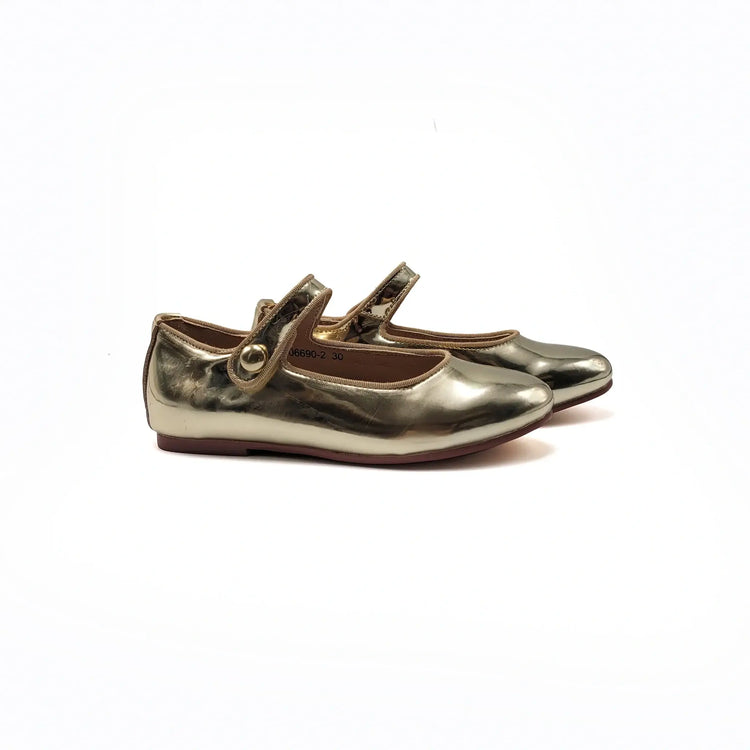 Mamelina gold mirror mary jane shoes fast shipping