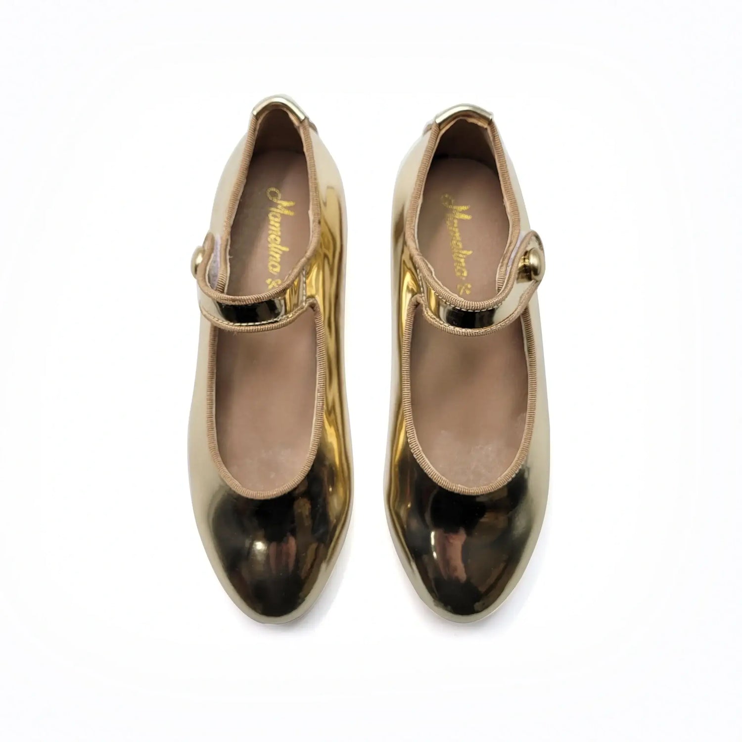 Mamelina gold mirror mary jane shoes fast shipping