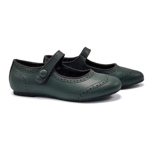 Mamelina Hunter Green Mary Jane 0918