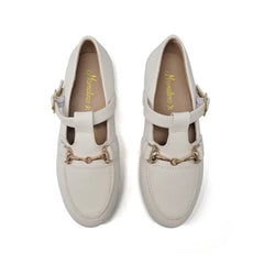 Mamelina ivory chain t-strap mary jane 186839 - t-stap