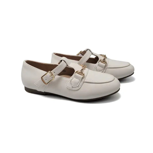 Mamelina ivory chain t-strap mary jane 186839 - t-stap