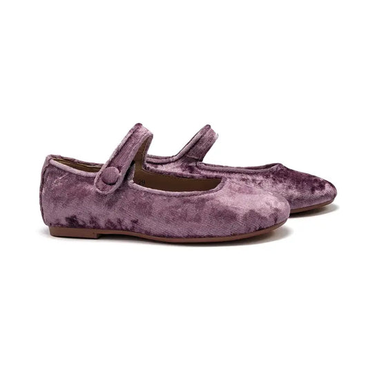 Mamelina Purple Velvet Mary Jane A011