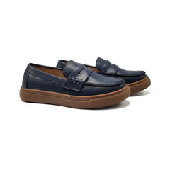 Mamelina Midnight Blue Penny Slip On Sneaker Loafer 16067