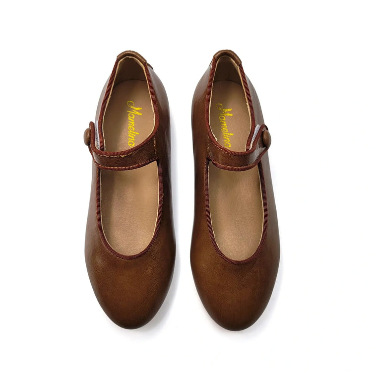 Mamelina milky chocolate mary jane brown leather fast shipping