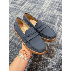 Mamelina navy gum penny loafer 16067 25 boys