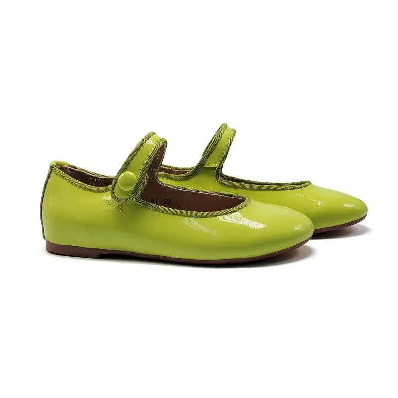 Mamelina Neon Lime Patent Mary Jane A011