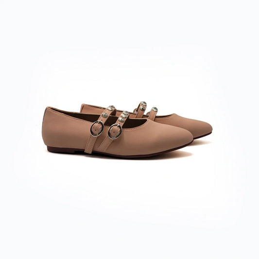 Mamelina pink leather mary jane shoes fast shipping