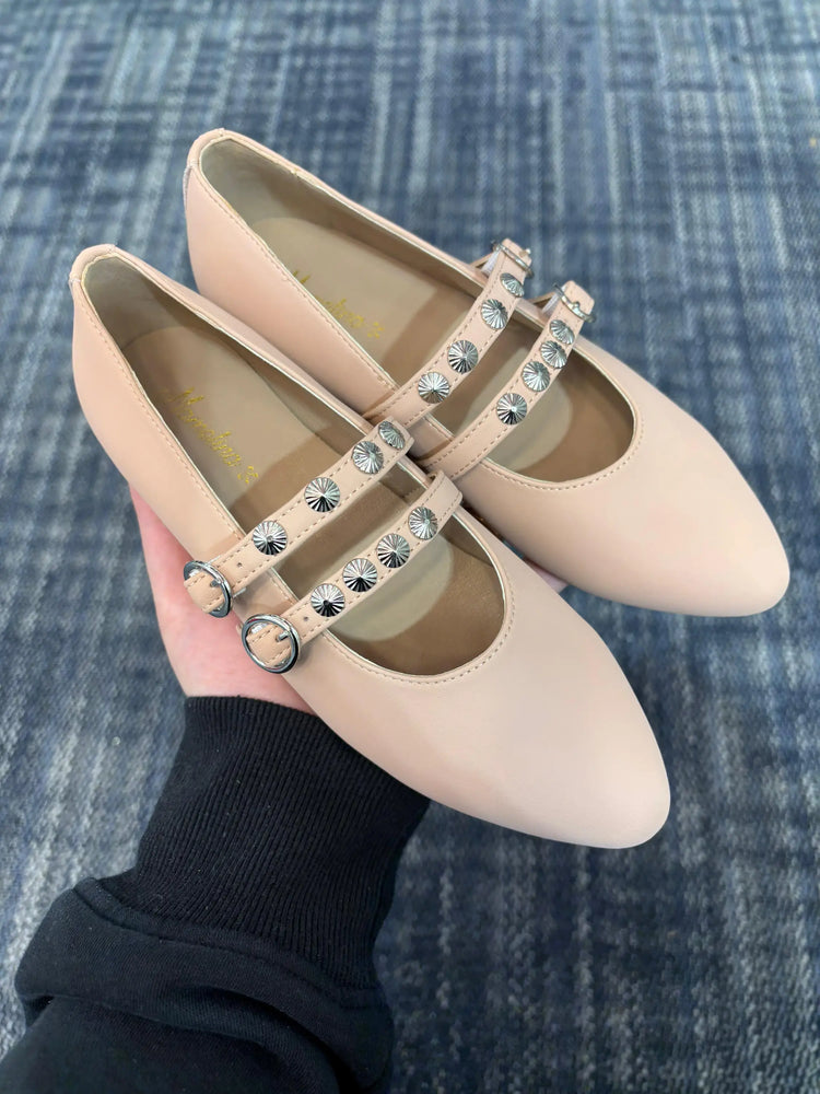 Mamelina pink leather mary jane shoes fast shipping