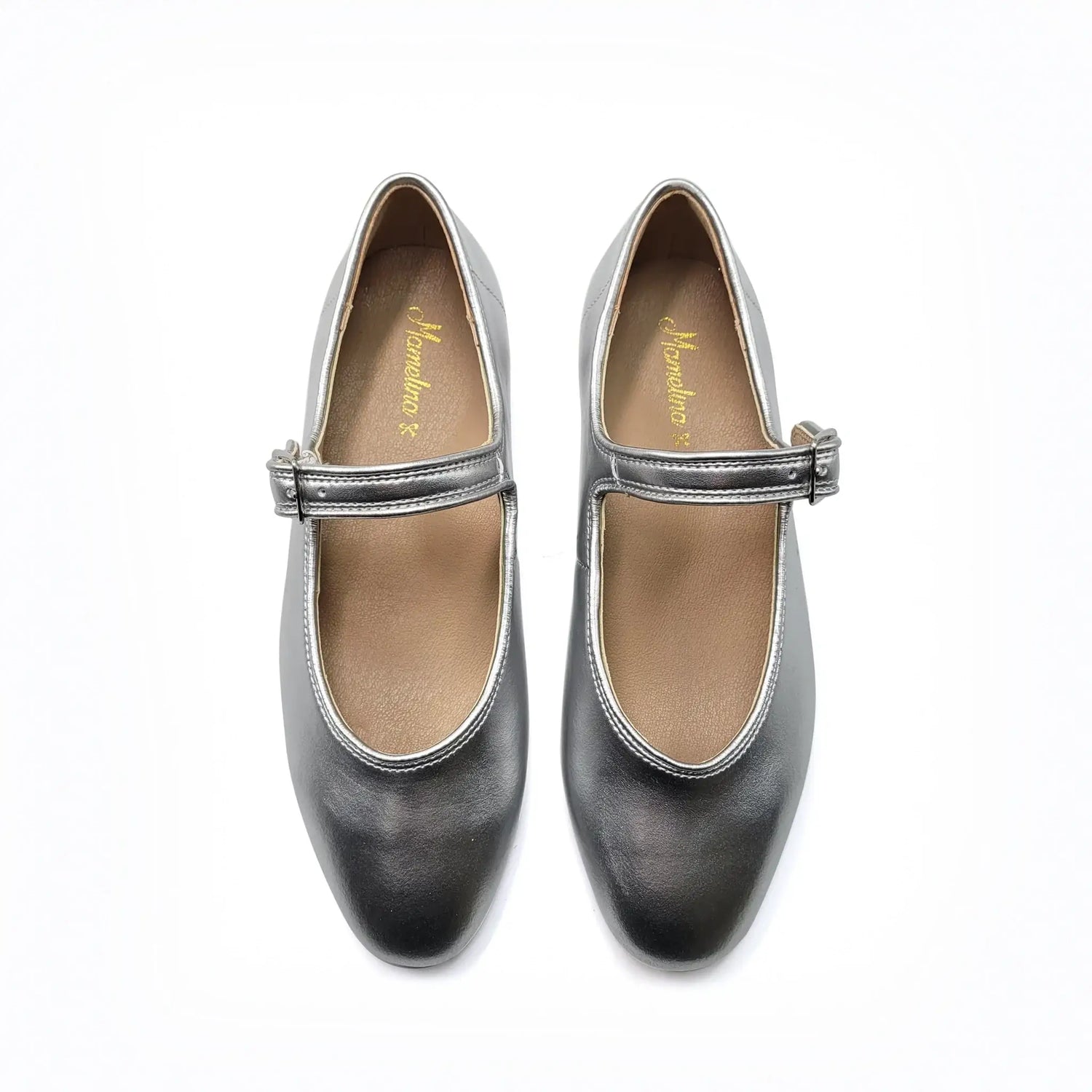 Mamelina silver leather mary jane shoes fast shipping