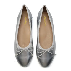 mamelina-silver-metal-bow-ballet-flat-
