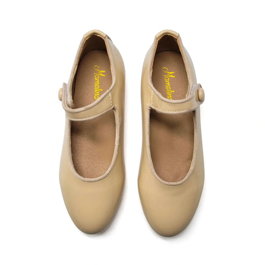 Mamelina tan patent mary jane shoes fast shipping