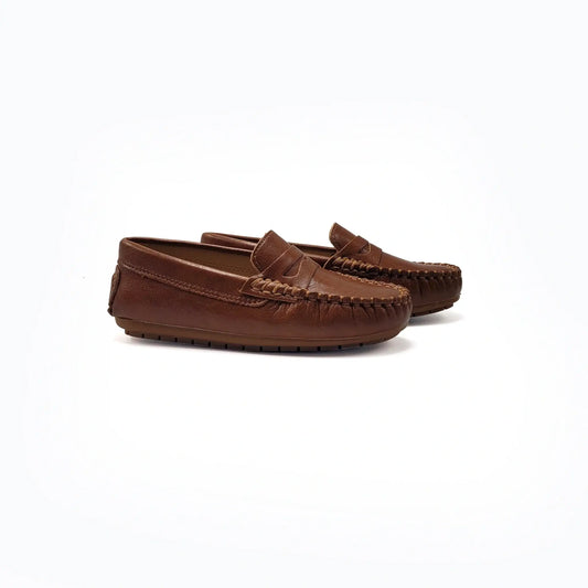 taupe brown penny loafer mamelina fast shipping