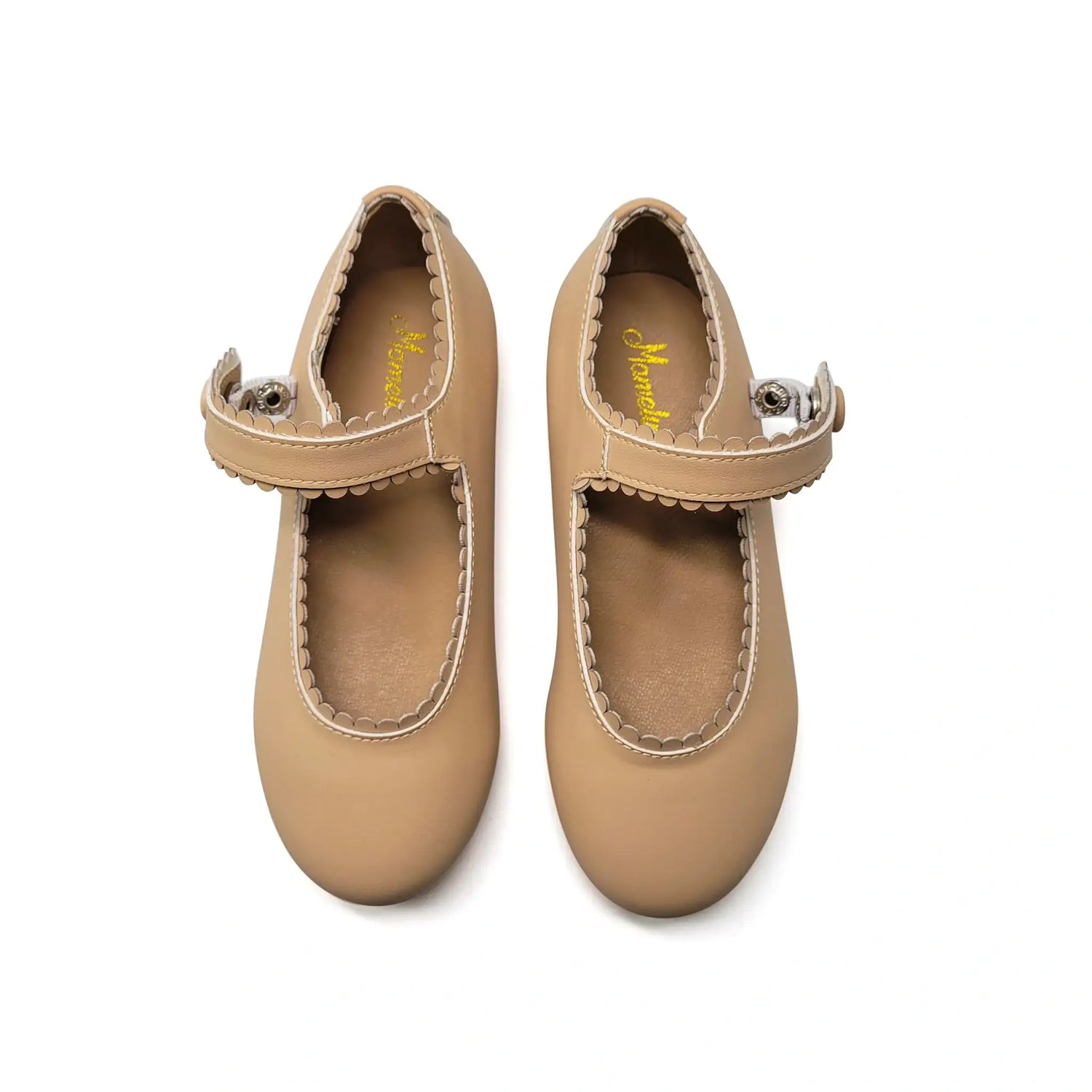 Mary Jane Beige Tan Shabbos Girls 