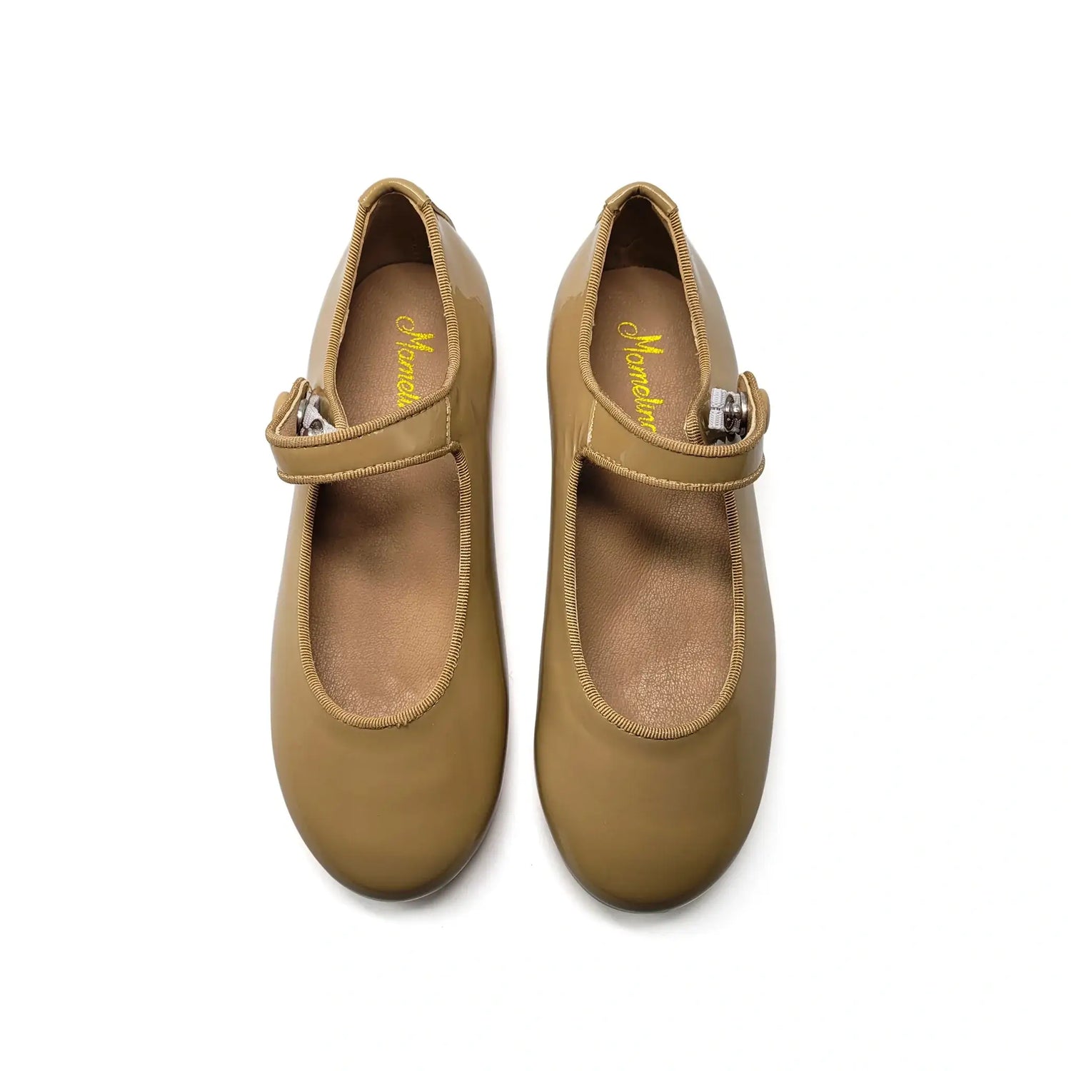 Mamelina taupe patent mary jane shoes fast shipping