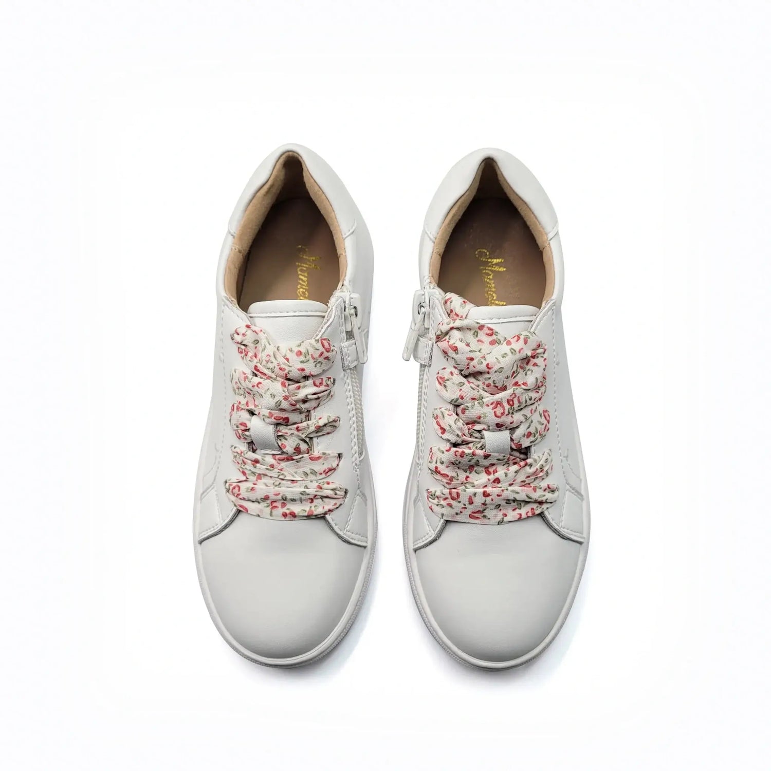 Mamelina white floral lace sneaker women fast shipping