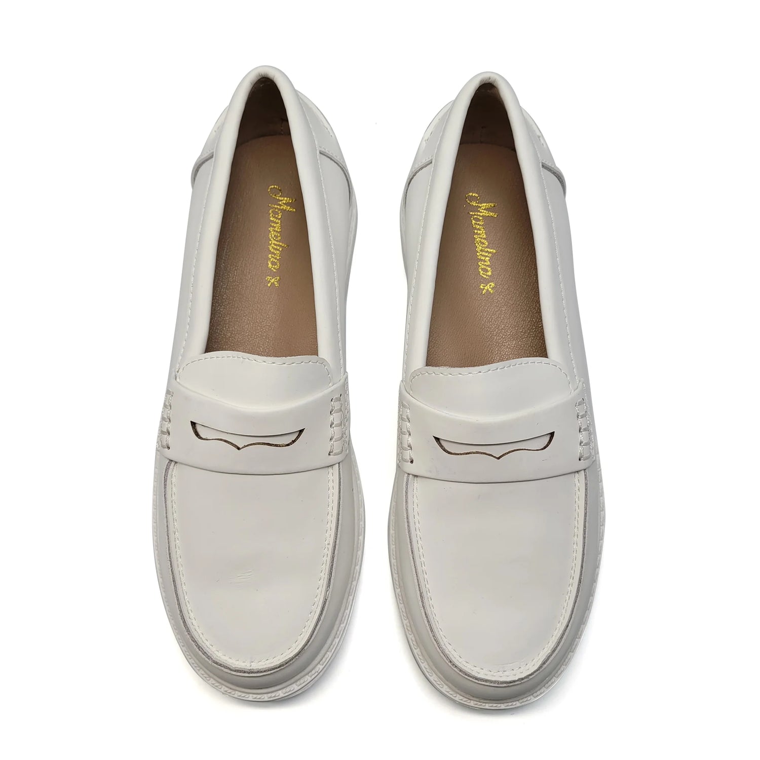mamelina-white-silk-chunky-loafer-