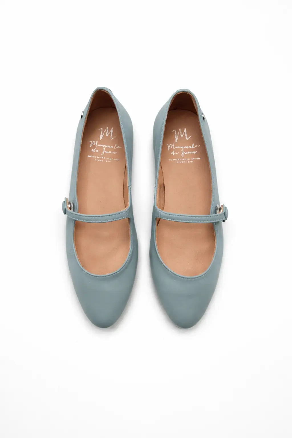 Manuela de juan colelle dove blue mary jane shoes fast shipping