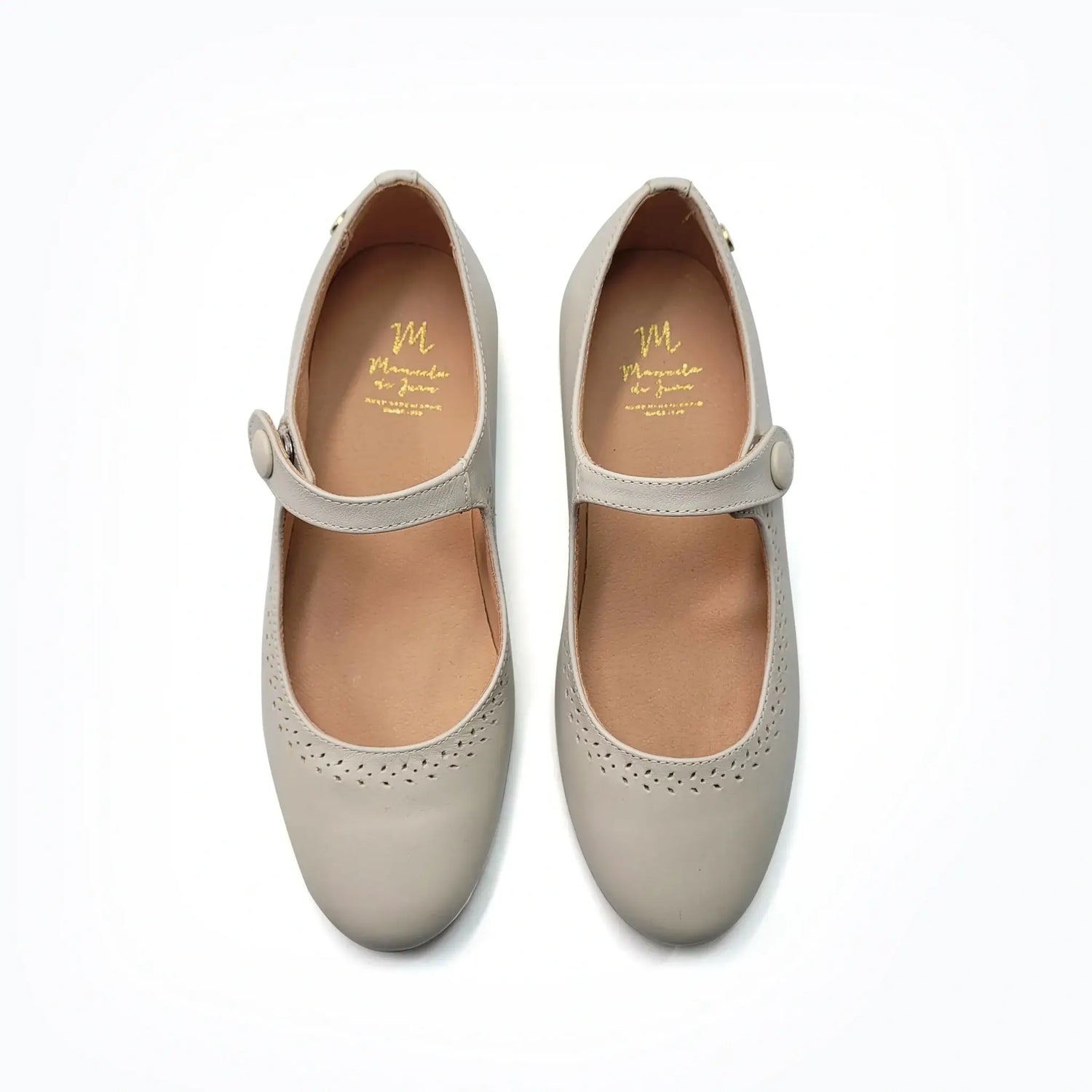 Manuela de juan guity ivory mary jane shoes fast shipping
