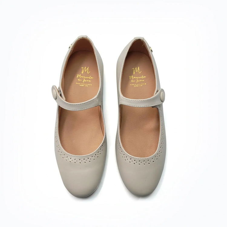 Manuela de juan guity ivory mary jane shoes fast shipping