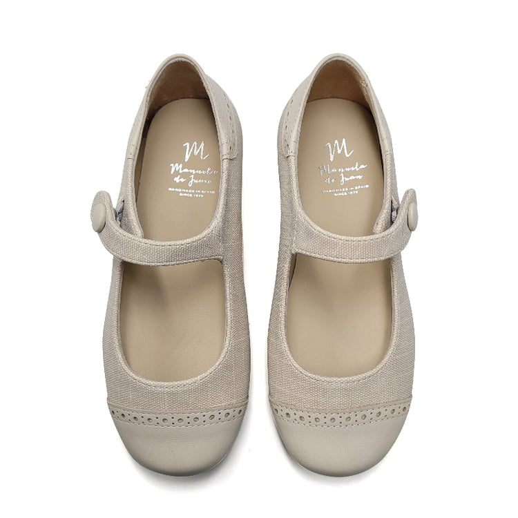 manuela-de-juan-ivory-linen-girls-shoe