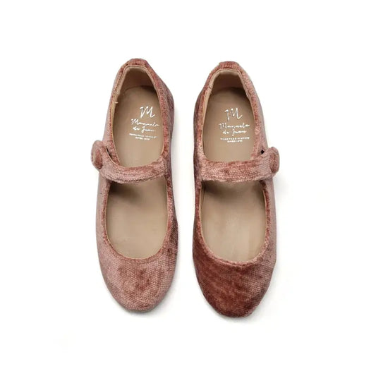 Manuela de juan pink rouge velvet mary jane s2970