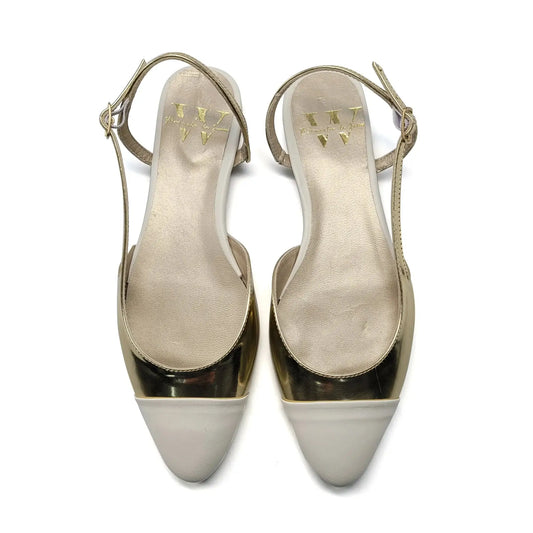 Manuela De Juan Platinum Mirror Slip On