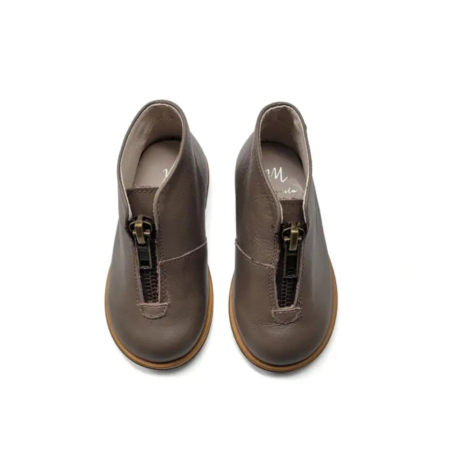 Manuela de juan-s3000-front zipper - mocha leather - boys