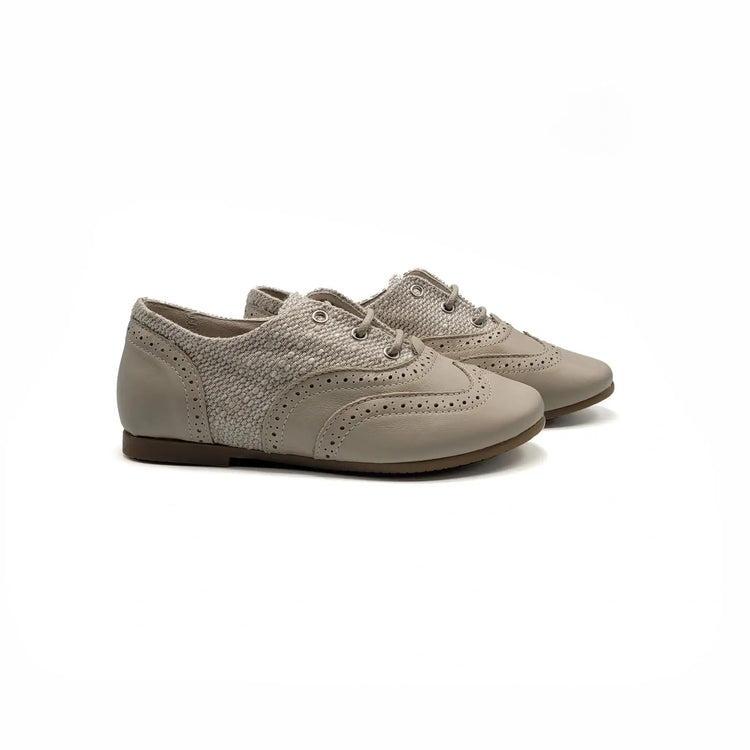 Manuela de juan ivory lace wingtip oxford shoes fast shipping