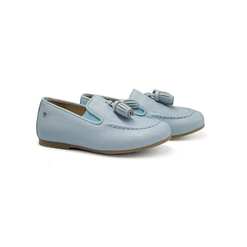 Sky Blue Tassel Dress Shoes by Manuela de Juan