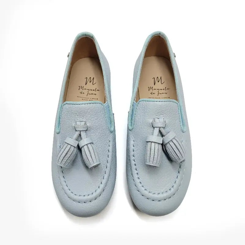 Sky Blue Tassel Dress Shoes by Manuela de Juan | Laced Shoe 21 Sky Blue Tassel Dress Shoes by Manuela de Juan | Laced Shoe 21