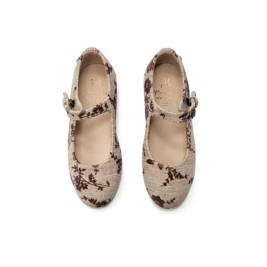 Manuela-De-Juan-Taupe-Floral-Mary-Jane-GIRLS