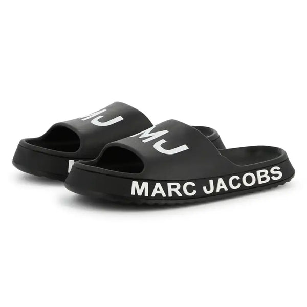 Marc Jacob Black Slide Waterproof Rubber White Logo | Laced  display picture 3