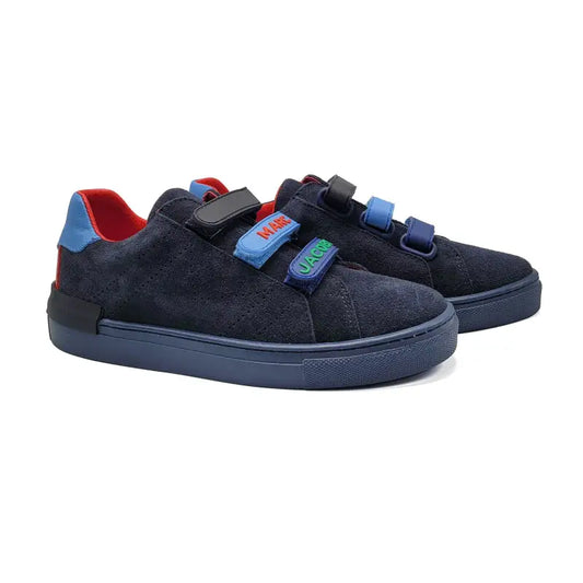 Marc jacob navy blue suede velcro sneaker 29064 - lace