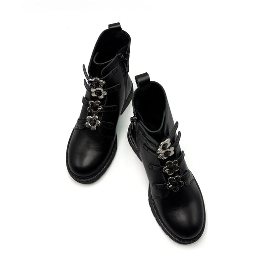 Close-up of premium children's designer sneaker materials.
Fast shipping