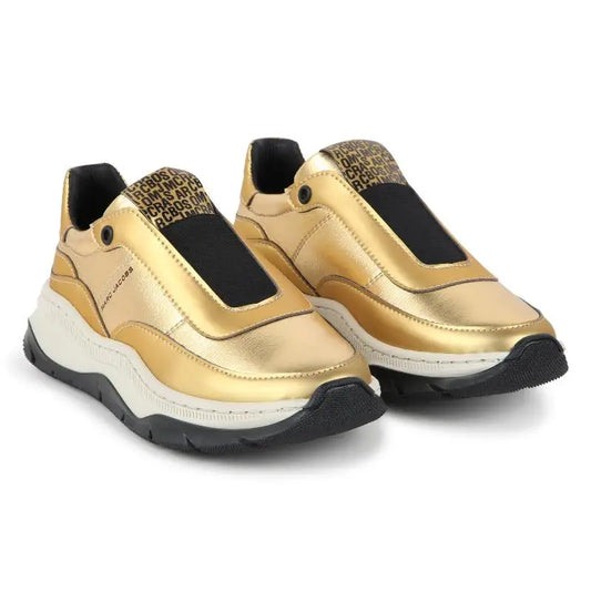 Marc Jacobs Gold Tone Chunky Slip on Sneaker - 27 - GIRLS