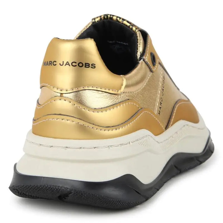 Marc Jacobs Gold Tone Chunky Slip on Sneaker - GIRLS