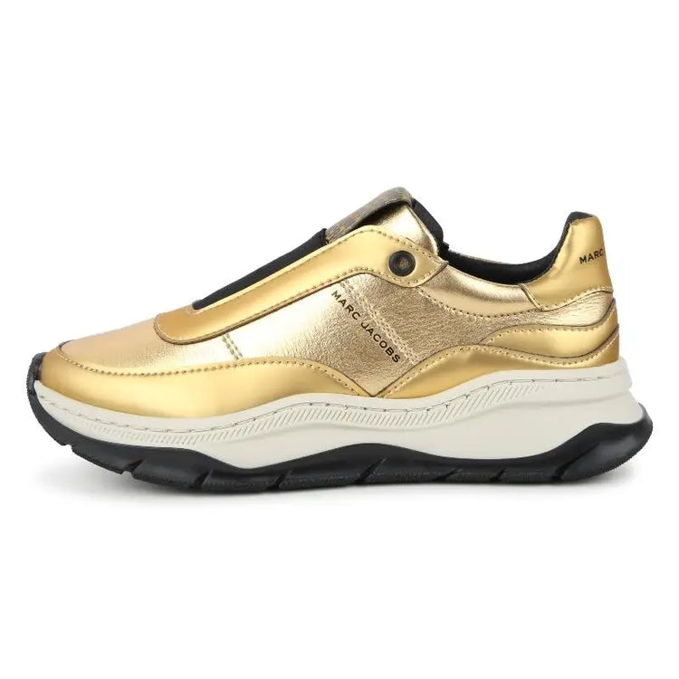 Marc Jacobs Gold Tone Chunky Slip on Sneaker - GIRLS