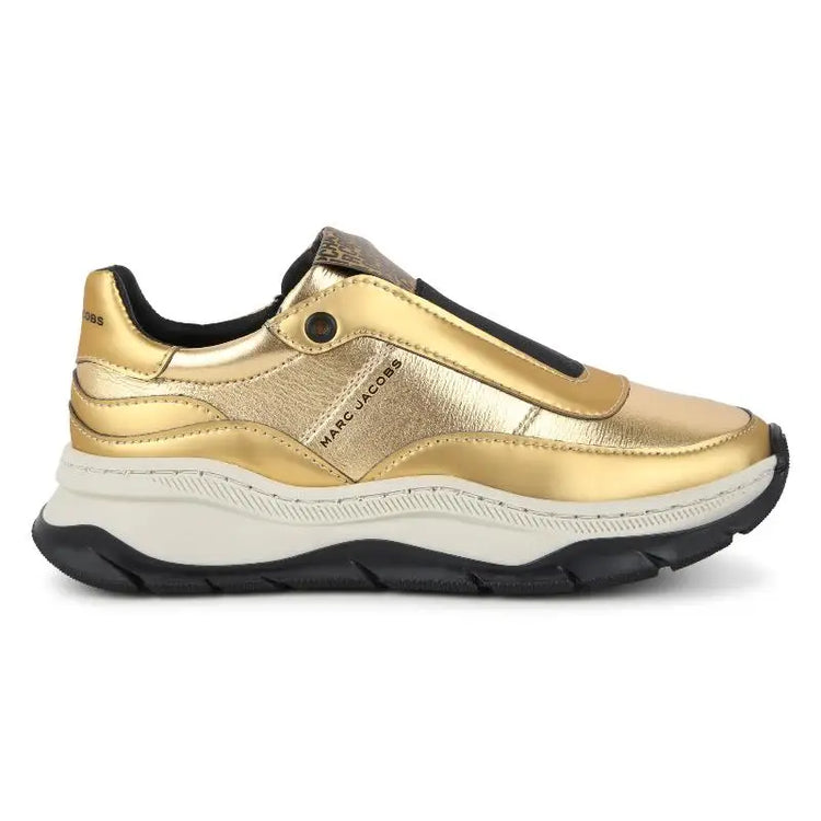 Marc Jacobs Gold Tone Chunky Slip on Sneaker - GIRLS