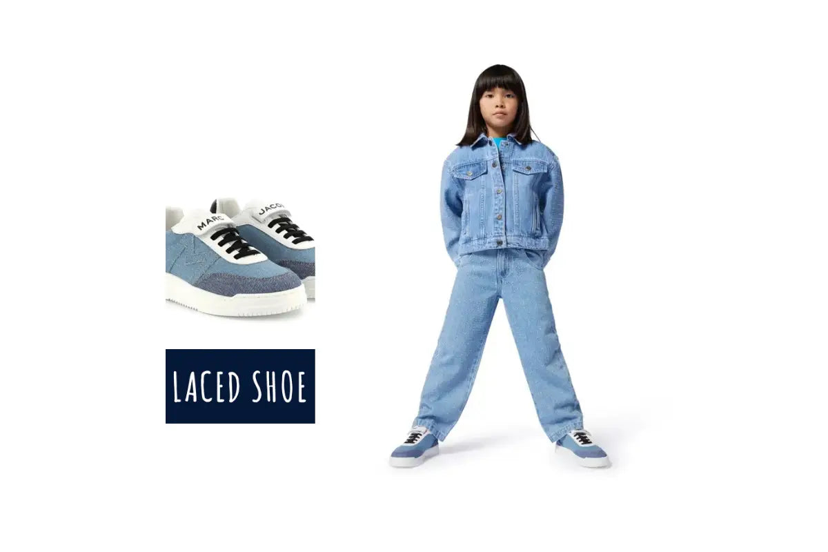 Child wearing Marc Jacobs sneakers everyday comfort kids shoes
