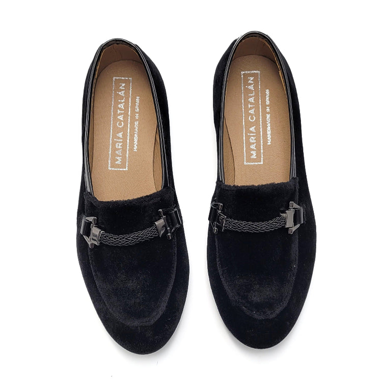 maria-catalan-black-buckle-loafer-girls