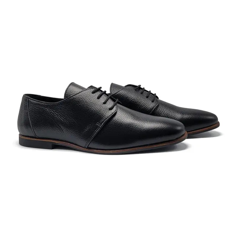 Maria catalan black pebbled lace dress shoe r007 - boys