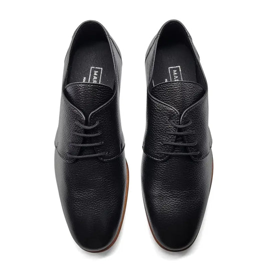 Maria catalan black pebbled lace dress shoe r007 - boys