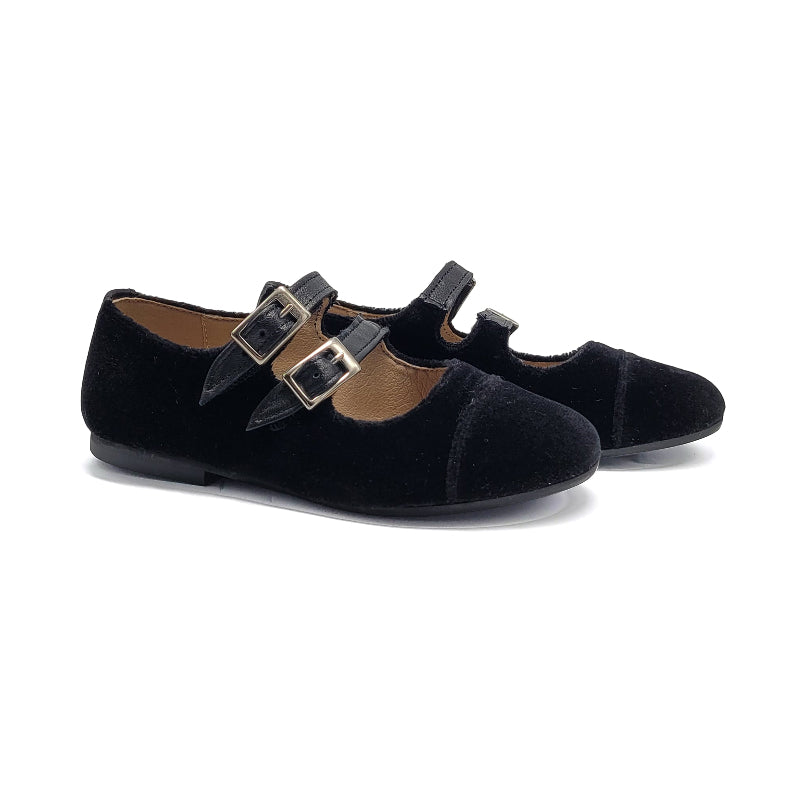 maria-catalan-black-velvet-buckle-shoes-girls