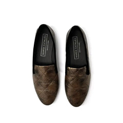 Maria catalan bronze quilted slip on 505716 - girls