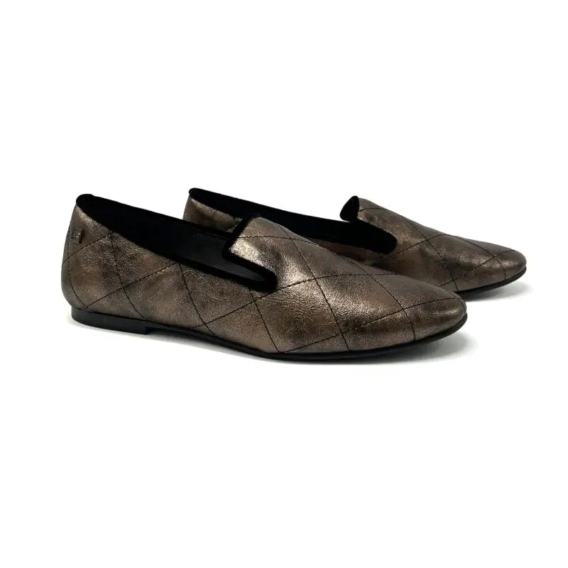 Maria catalan bronze quilted slip on 505716 - girls