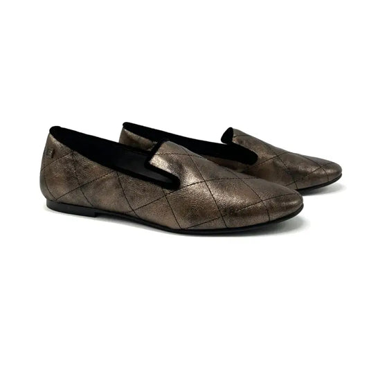 Maria catalan bronze quilted slip on 505716 - girls