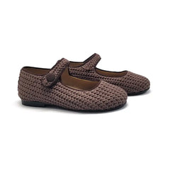 Maria catalan coffee cabelknit mary jane 380609