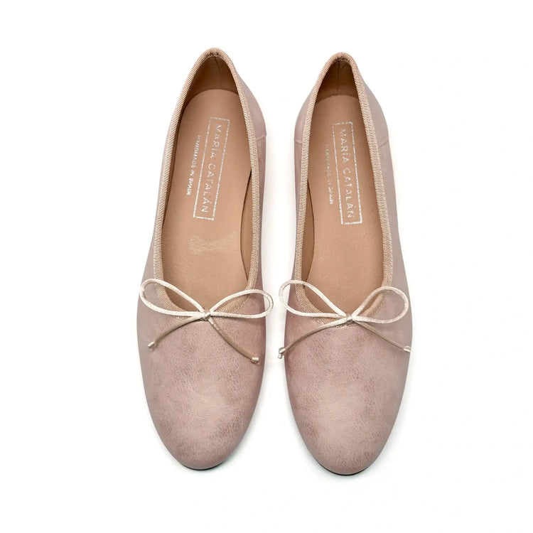 Maria catalan pink shimmer ballet flat shoes fast shipping