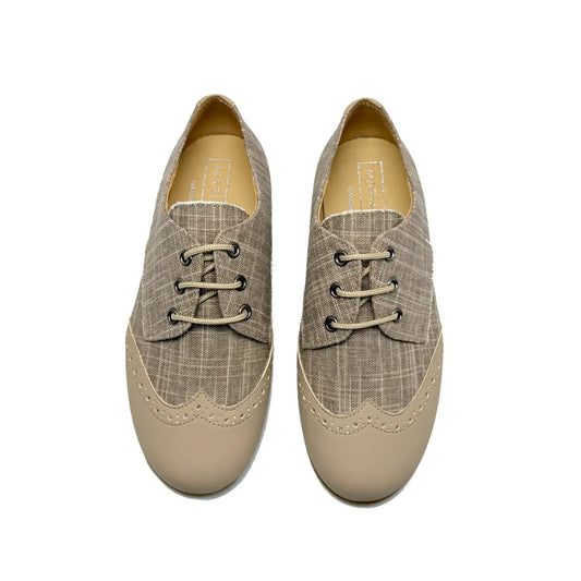Maria catalan taupe denim lace dress shoe fast shipping